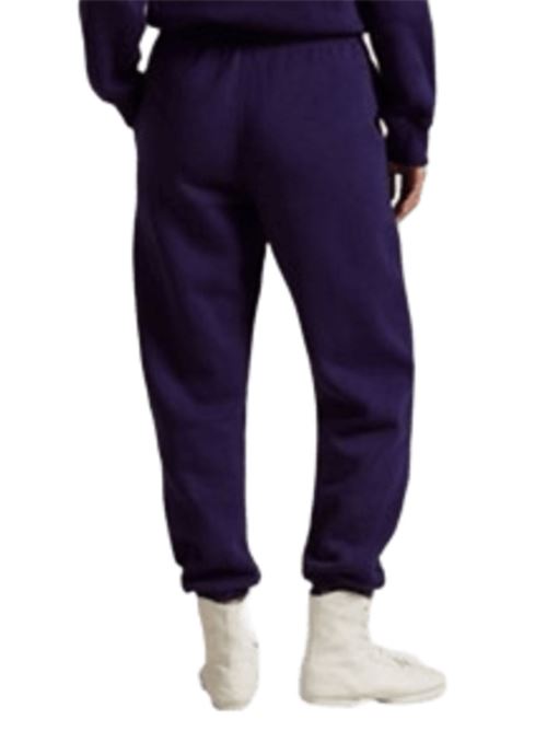 Pantaloni da donna in felpa di misto cotone, colore viola POLO RALPH LAUREN | 211971700008